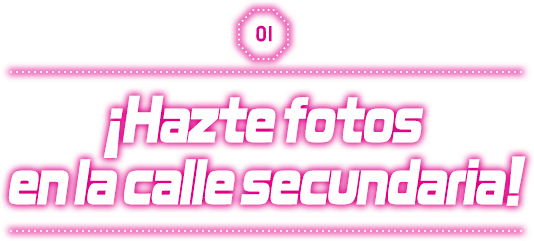 ¡Hazte fotos en la calle secundaria!