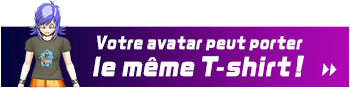 Votre avatar peut porter le même T-shirt !