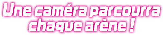 Une caméra parcourra chaque arène !